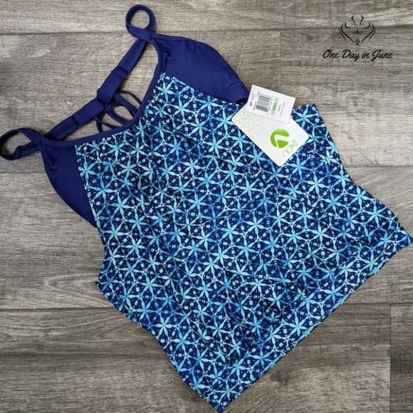 Next Jakarta Tankini Top Size 32 B/C - Picture 3 of 4